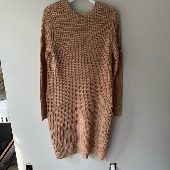 Urban Heritage Tan Cardigan Sweater Chunky Knit Open Front Women’s S - Picture 2 of 9